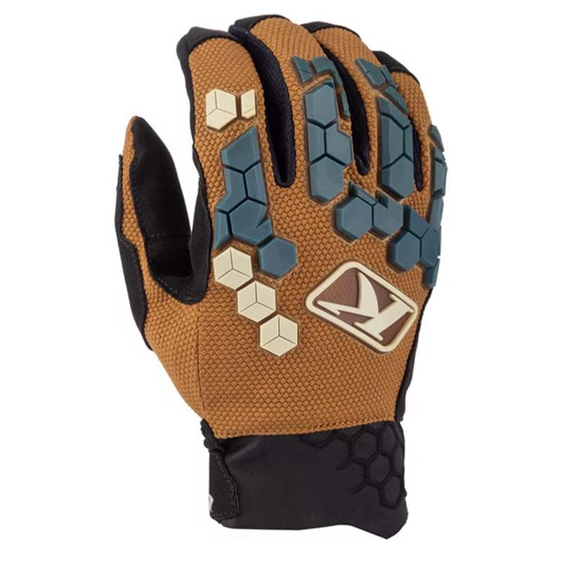 klim dakar pro handschuhe Klim Dakar Gloves Large Golden Brown/Petrol