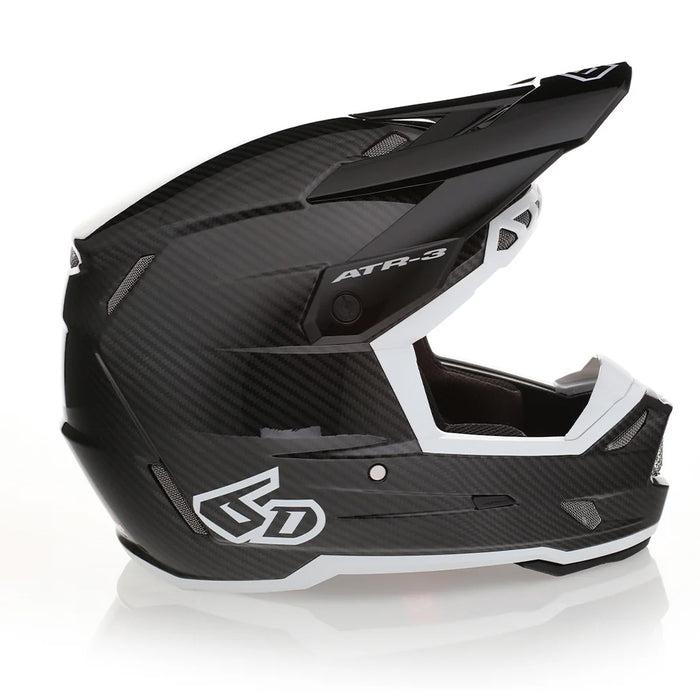 6D ATR-3 Solid Helmet Medium Black/White