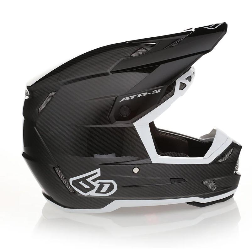 3 in 1 motorcycle helmets 6D ATR-3 Solid Helmet Small Black/White Size:SZ1 Player_Marv Levy HJC i71 Full Face and an air ventilation