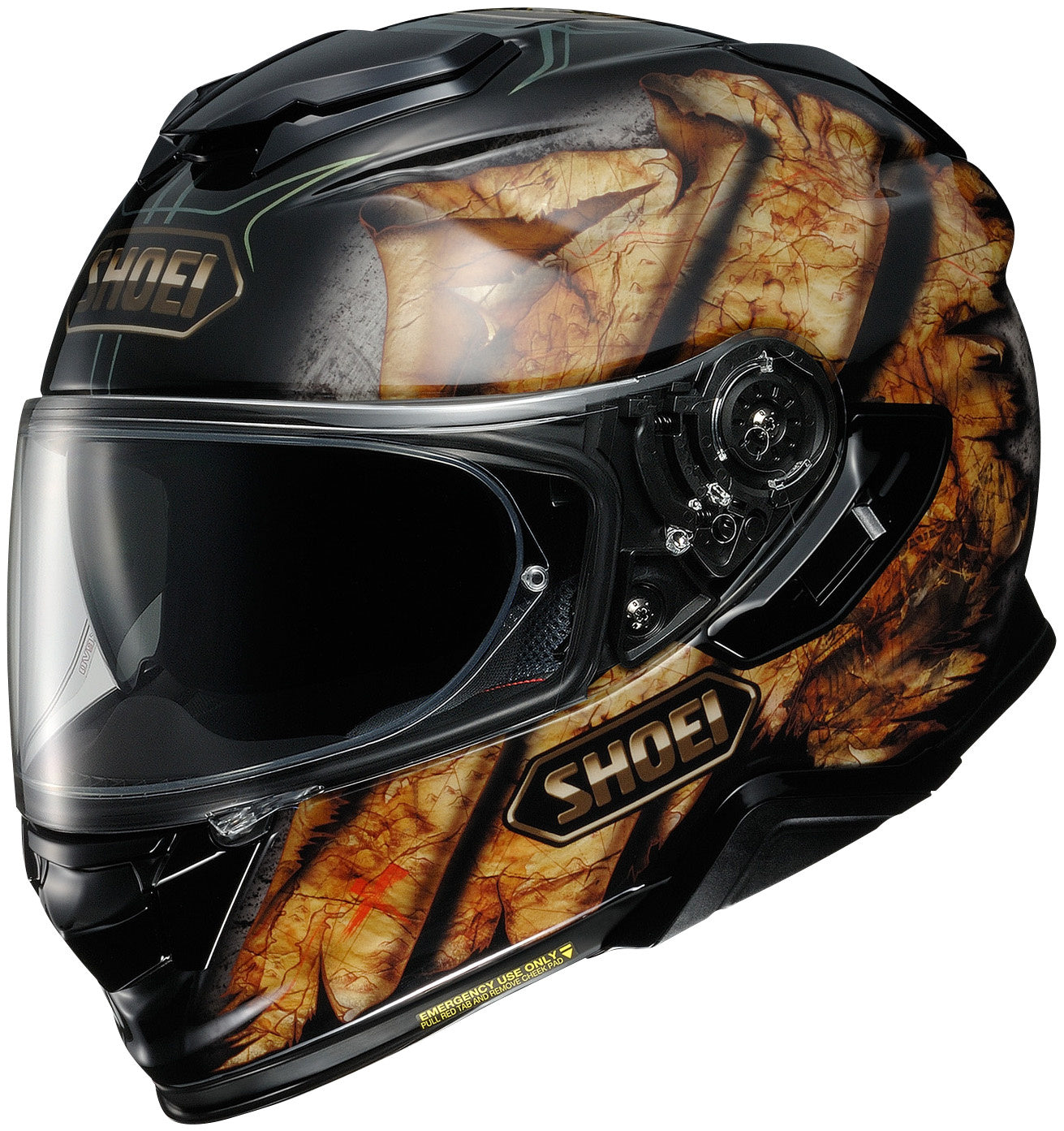 shoei rf 1400 gold visor Shoei RF-1400 Yonder Helmet