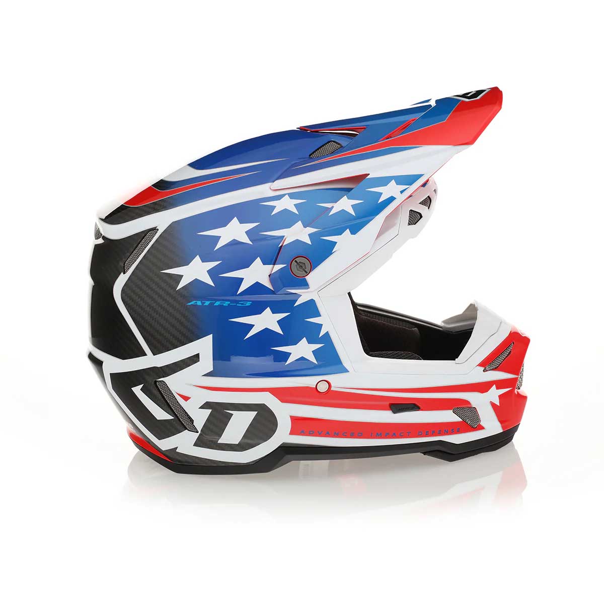6D ATR-3 Patriot Helmet - White/Blue/Red 6D ATR-3 Patriot Helmet - White/Blue/Red