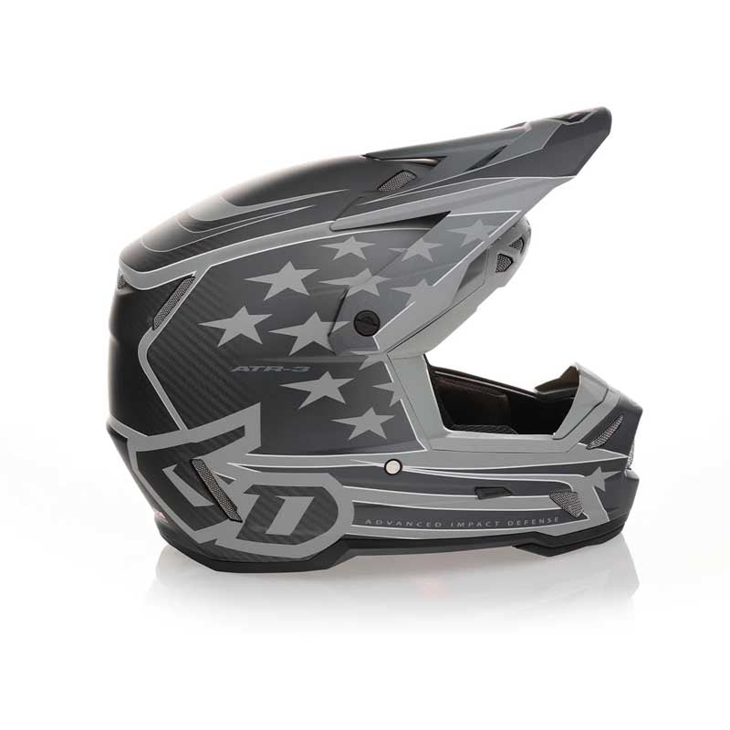 6d bike helmets 6D ATR-3 Patriot Helmet - White/Blue/Red