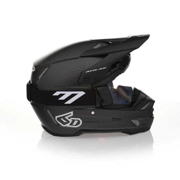 6D ATR-3X Solid Helmet Matte Black for Motorcycle Riding