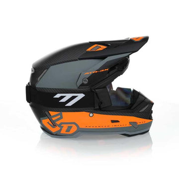 6D ATR-3X Summit Helmet Matte Orange Gray for Motorcycle Riding