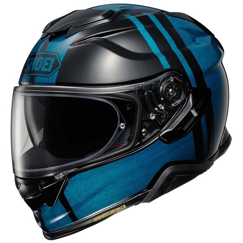 shoei black and blue helmet Shoei GT-Air II Full Face Helmet Glorify TC-2 Medium