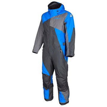 Klim Railslide One-Piece in Asphalt - Electric Blue Lemonade