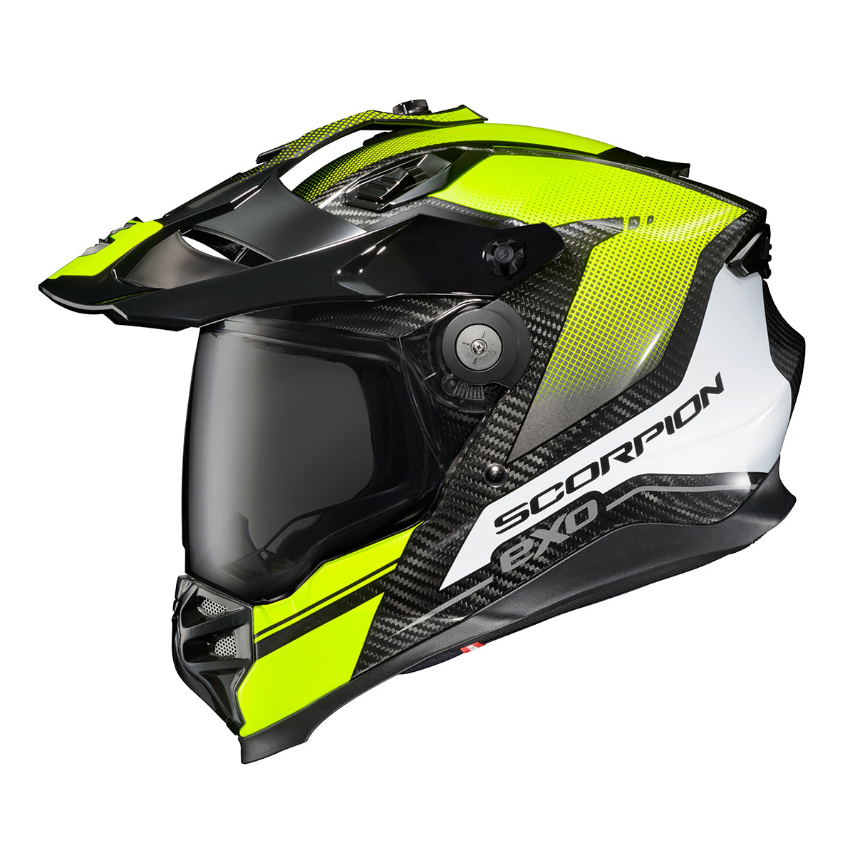 Scorpion Exo XT9000 Carbon Full Face Helmet Trailhead Hi Vis MD